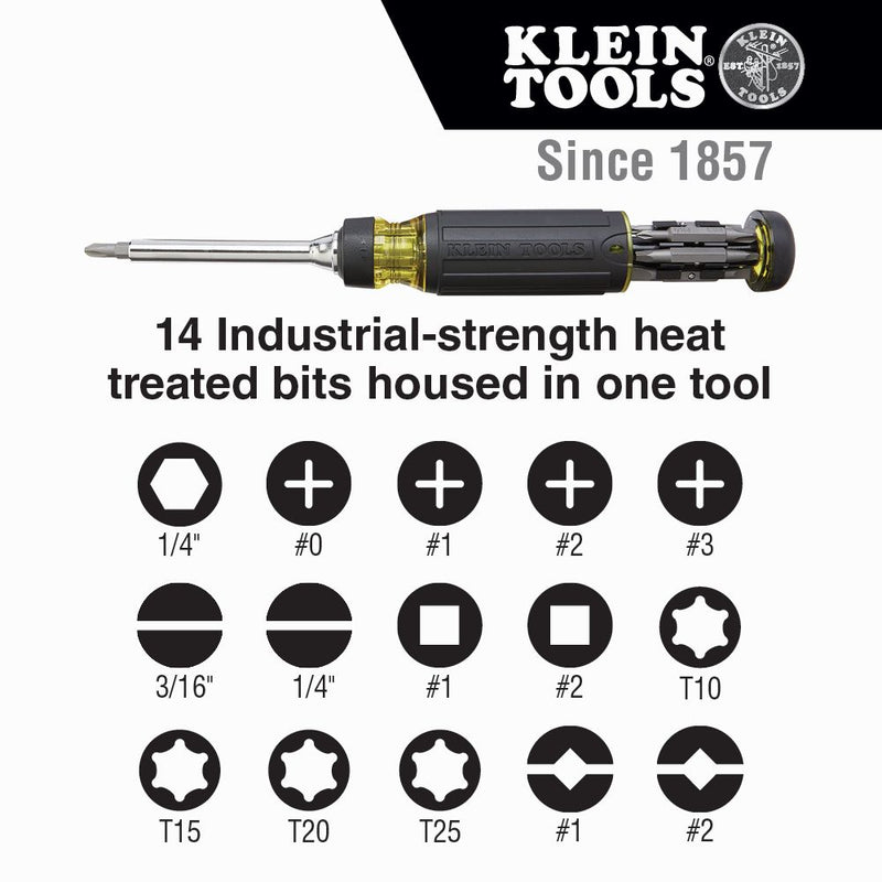 KLEIN TOOLS SCREWDRIVER 15 IN 1 HVAC T57520