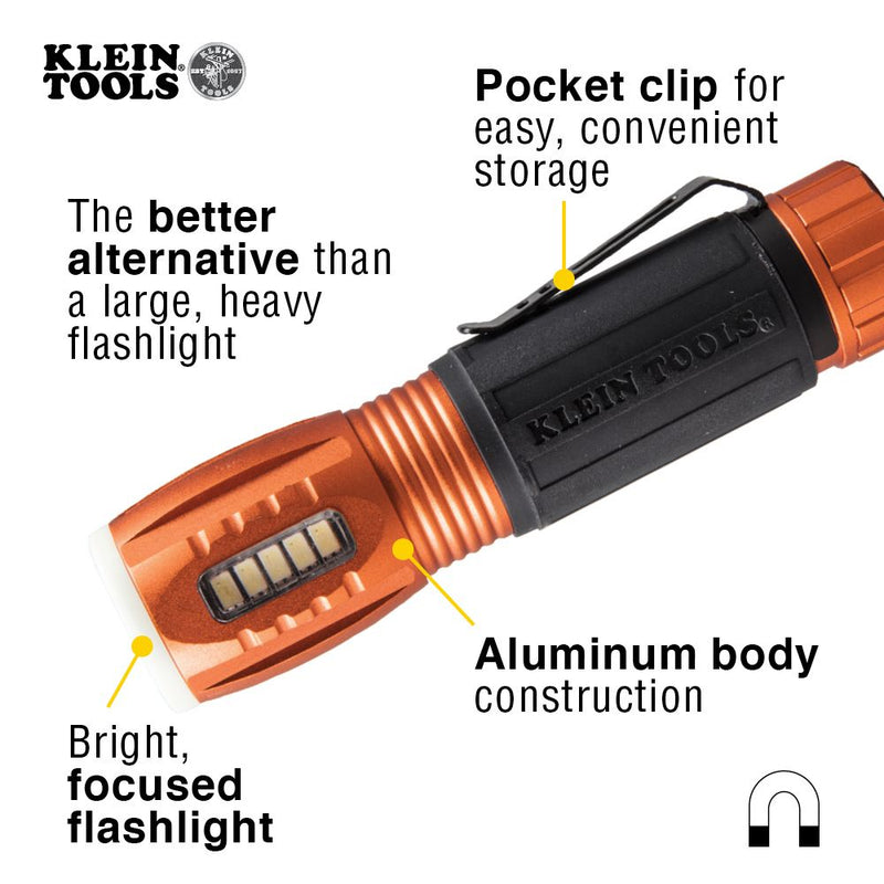 KLEIN TOOLS FLASHLIGHT W/ WORKLIGHT  56028 235 LUMENS T52750