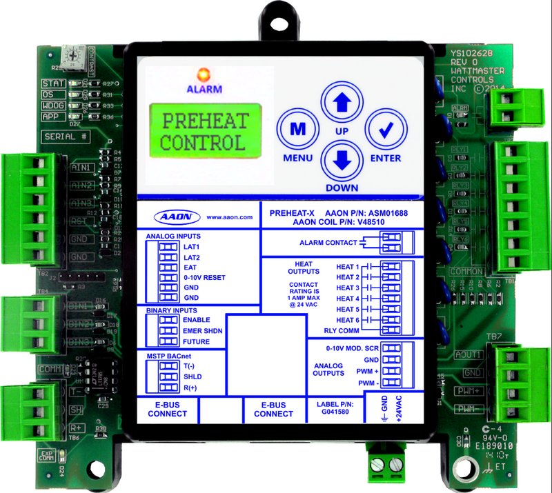 AAON CONTROLS PREHEAT-X CONTROLLER ASM01688