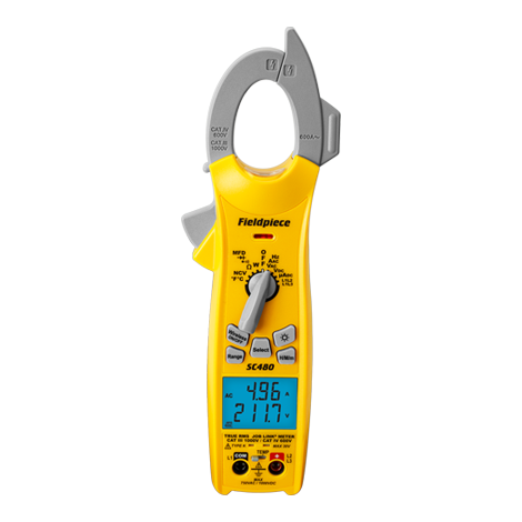 FIELDPIECE WIRELESS POWER CLAMP METER. JOB LINK CONNECT, 3 PHASE TEST W/2 T56341