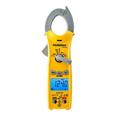 FIELDPIECE  COMPACT CLAMP METER W/ TRUE RMS SC260 T47730