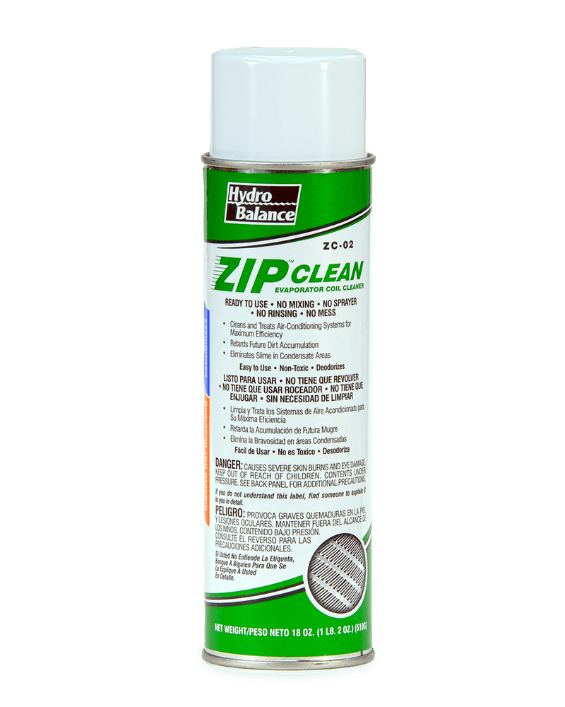 HYDRO BALANCE EVAP COIL CLEANER ZIP CLEAN P/N ZC-02 V29290