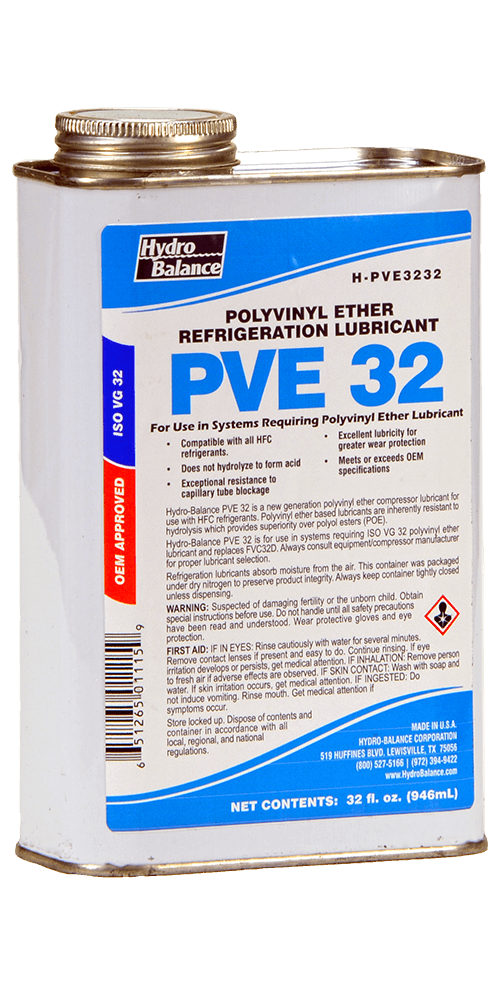 HYDRO BALANCE OIL PVE QUART. REPLACEMENT FOR VG 32 PVE V41840