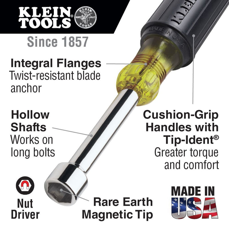 KLEIN TOOLS  610-3/8M NUTDRIVER MAGNET TIP T34770